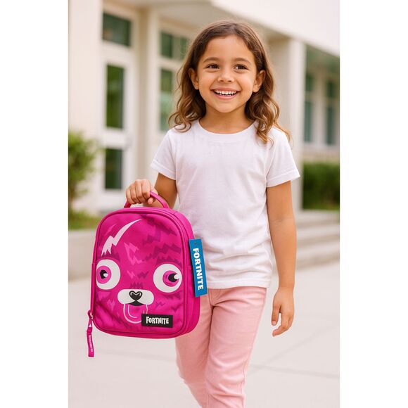 Fortnite Pink Bear Lunch Bag - Insulated Kids Lunch Box - Picture 11 of 12